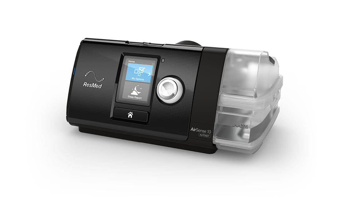 Imagen de un CPAP que suministra aire para tratar la apnea del sueño